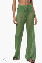 XL We Wore What Crochet Draw cord  Beach pool party Pants see thru  $145 - $59.99
