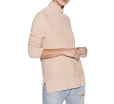 Equipment Chandler Soft Wool Blend Turtleneck Sweater XS Peach Pastel Mi... - $561.85 MXN