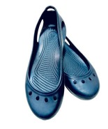 Crocs Womens Size 8 Kadee Black Casual Dress Slip On Comfort Ballet Flat... - €19,06 EUR
