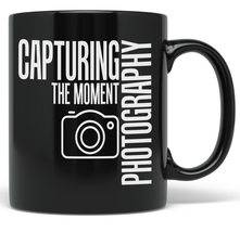 PixiDoodle Capture Memories Photography Coffee Mug (11 oz, Black) - £20.47 GBP+