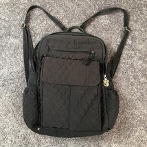 Vera Bradley Backpack Campus  Quilted Microfiber Bag Black - $18.50