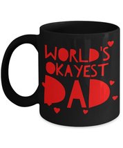 Funny Dad Gift - WORLD OKAYEST DAD - Fathers Day Daddy Birthday Present from Dau - £14.76 GBP