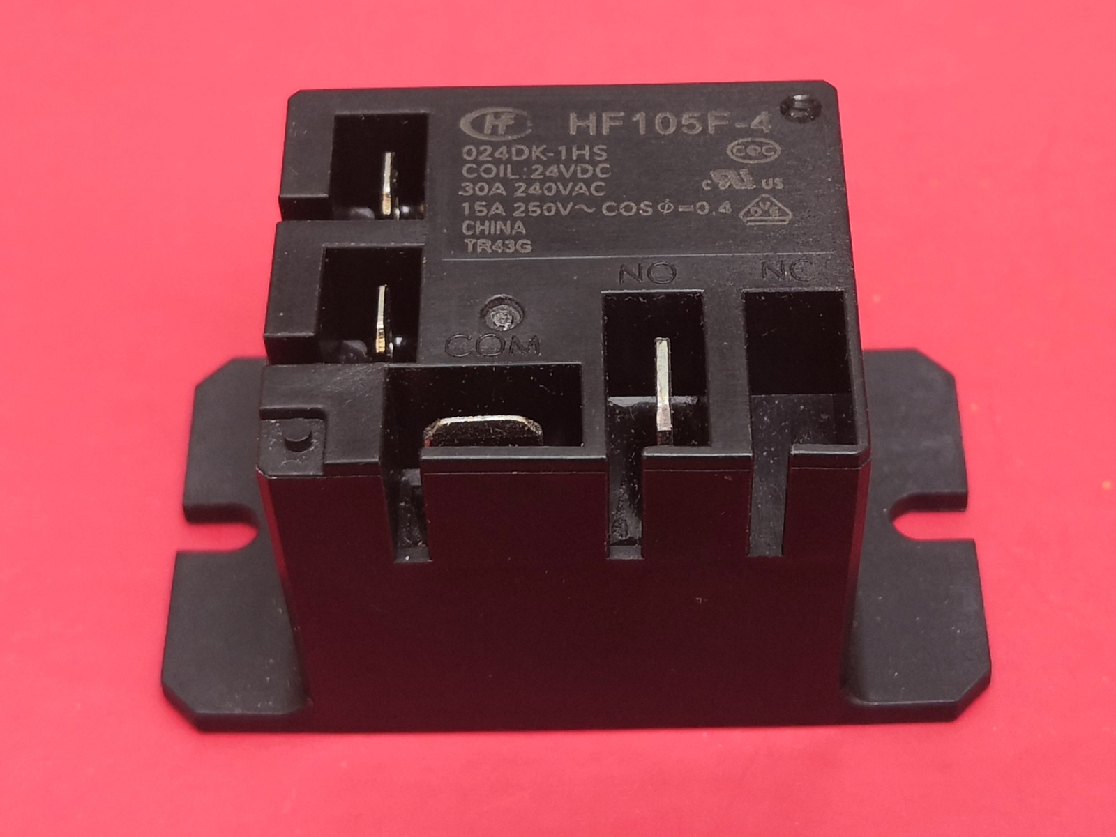 HF105F-4, 024DK-1HS, 24VDC Relay, HONGFA Brand New!!