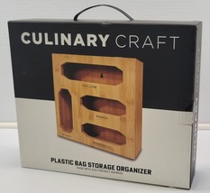 *D) Culinary Craft Eco-Friendly Bamboo Bag Storage Organizer - $14.84