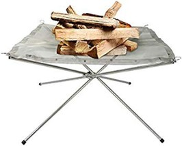 Steel Mesh Fireplace With No Roots—Portable Outdoor Firepit. - £31.91 GBP