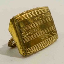 Cintura Fibbia Tonalità Oro Design - $40.44