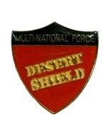 Multi-National Force Desert Shield Hat Tac or Lapel Pin Collectors Item - £5.45 GBP