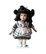 Elegant Vintage Porcelain Doll, Blue and White Beauty from the 20th cent... - $100.26 CAD