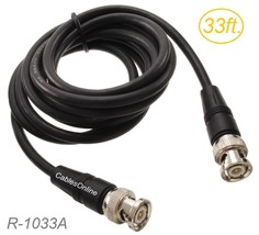 33Ft Rg58A/U 50-Ohm Quality Bnc Antenna/Network Coaxial Cable - $40.99