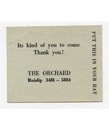 The Orchard Ruislip England Hat Check 1950&#39;s Like Hell Its Yours, Put it... - £21.65 GBP
