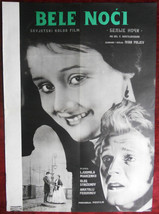 1959 Orig. Movie Poster Belye Nochi White Nights Dostoevsky Russian Ivan Pyryev - £40.75 GBP
