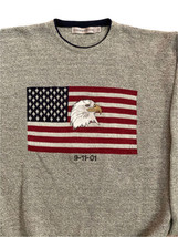 Mens XL Patriotic Pullover Eagle Knit Sweater Shenandoah USA - $15.79