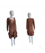 Vintage 1920s Flapper Dress Silk Drop Waist Lace Damaged AS IS for study* - £65.94 GBP