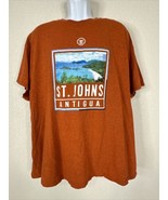St Johns Antigua T Shirt Mens Size 2XL Dark Orange Gildan Heavy Short Sl... - £8.80 GBP