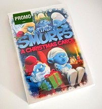 Rare Promo DVD Smurfs A Christmas Carol Cartoon Movie Fun Filled Blue Christmas - £11.71 GBP