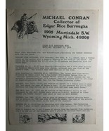 EDGAR RICE BURROUGHS NEWS DATELINE December 31, 1979 vintage two-page fa... - $13.52 CAD