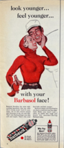 1956 Barbasol Vintage Print Ad Look Younger Feel Younger No Brush Shave ... - $12.55