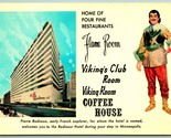 Radisson Hotel Viking Room Pubblicità Minneapolis Mn Unp Cromo Cartolina... - $5.07