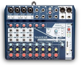 Soundcraft NOTEPAD-12FX 12 Channel Analog Mixing Console Audio Mixer USB - $4,030.38 MXN