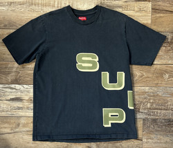 Supreme Stagger T-Shirt Navy Blue Size Large - £47.30 GBP