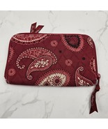 Vera Bradley Mesa Red Paisley Quilted Zip Around Wallet - €2,65 EUR