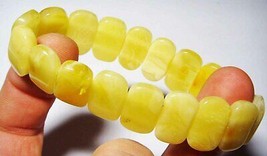 Amber bracelet Natural Baltic amber beads amber jewelry  elastic A-178 - £125.37 GBP