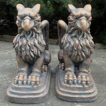 Zaer Ltd. Set of 2 Garden Griffin Statues, Magnesium-Cement Sculptures, ... - $599.95