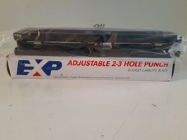 EXP 3 Hole Manual Paper Punch With Measuring Guide Model No 90031 - £17.27 GBP
