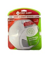 NEW First Alert 2 In 1 Smoke &amp; Carbon Monoxide Alarm Detector Battery SM... - €34,05 EUR