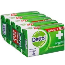 Dettol Original Protection Soap, 125 gm (4+ 1 free) - £23.97 GBP