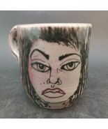 Hand-Thrown Espresso Cup &#39;Riley&#39; Woman&#39;s Hand-Drawn Face, Sold OBO  - £71.13 GBP
