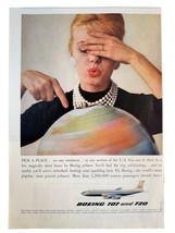 Vintage 1960 Boeing 707 and 720 Airplane Airline Advertisement Print Ad - £11.44 GBP