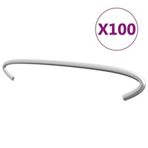 vidaXL Gabion Hooks 100 pcs Galvanized Steel 7.9&quot; - $1,053.81 MXN