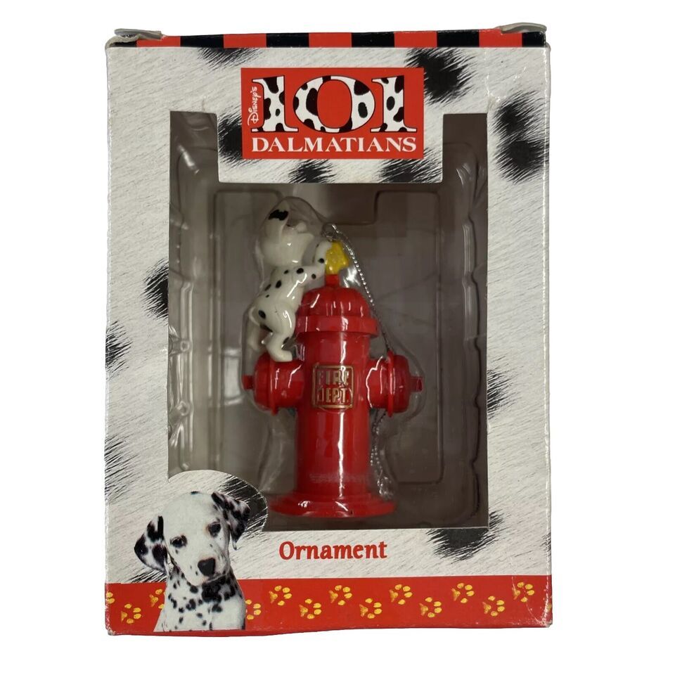 Primary image for 101 Dalmatians Fire Hydrant Disney Christmas Enesco Ornament