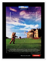 Print Ad Cunard Cruise Line Astronaut Golfing Vintage 1997 Advertisement - $9.70