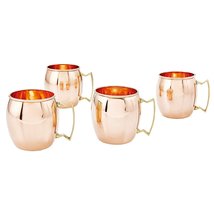 Prisha India Craft Pure Copper Moscow Mule Beer Mug Cup, Barware Best for Partie - £17.23 GBP