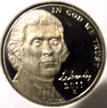 2011-S Jefferson Nickel - Cameo Proof - $2.97