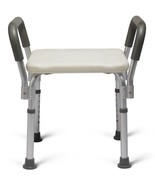 Medline MDS89745RA Shower/Bath Chair with Padded Armrests - 350lbs - £36.43 GBP