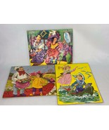 Vintage Set of 3 Sifo Tray Children&#39;s Puzzles 1957-1961 Complete - $19.13 CAD