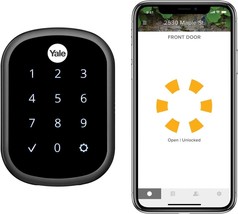Black Suede Yale Assure Lock Sl Wi-Fi Touchscreen Smart Lock - Key-Free Access - £254.16 GBP