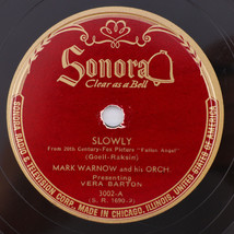 Mark Warnow, Vera Barton - Slowly / Take All - 1945 10&quot; 78 rpmRecord Son... - £22.78 GBP