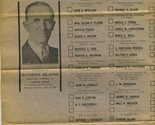 1934 Specimen Ballot Shelby County Illinois Politics Socialist Prohibition  - £39.86 GBP