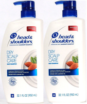 2 Ct Head &amp; Shoulders 32.1 Oz Dry Scalp Care Almond Oil Daily Dandruff Shampoo - £36.82 GBP