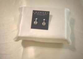 Laundry by Shelli Segal 3/4" SilverTone Disc Drop Earrings A790 - $7.59