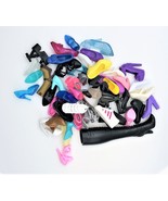 Barbie Doll Single Shoe Lot Of 50 Shoes Mostly Barbie and some other Brands - £10.30 GBP