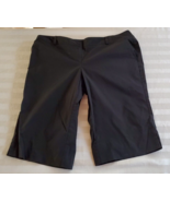 New York &amp; Co Black Bermuda Shorts Size 14 Cotton Blend - £11.72 GBP