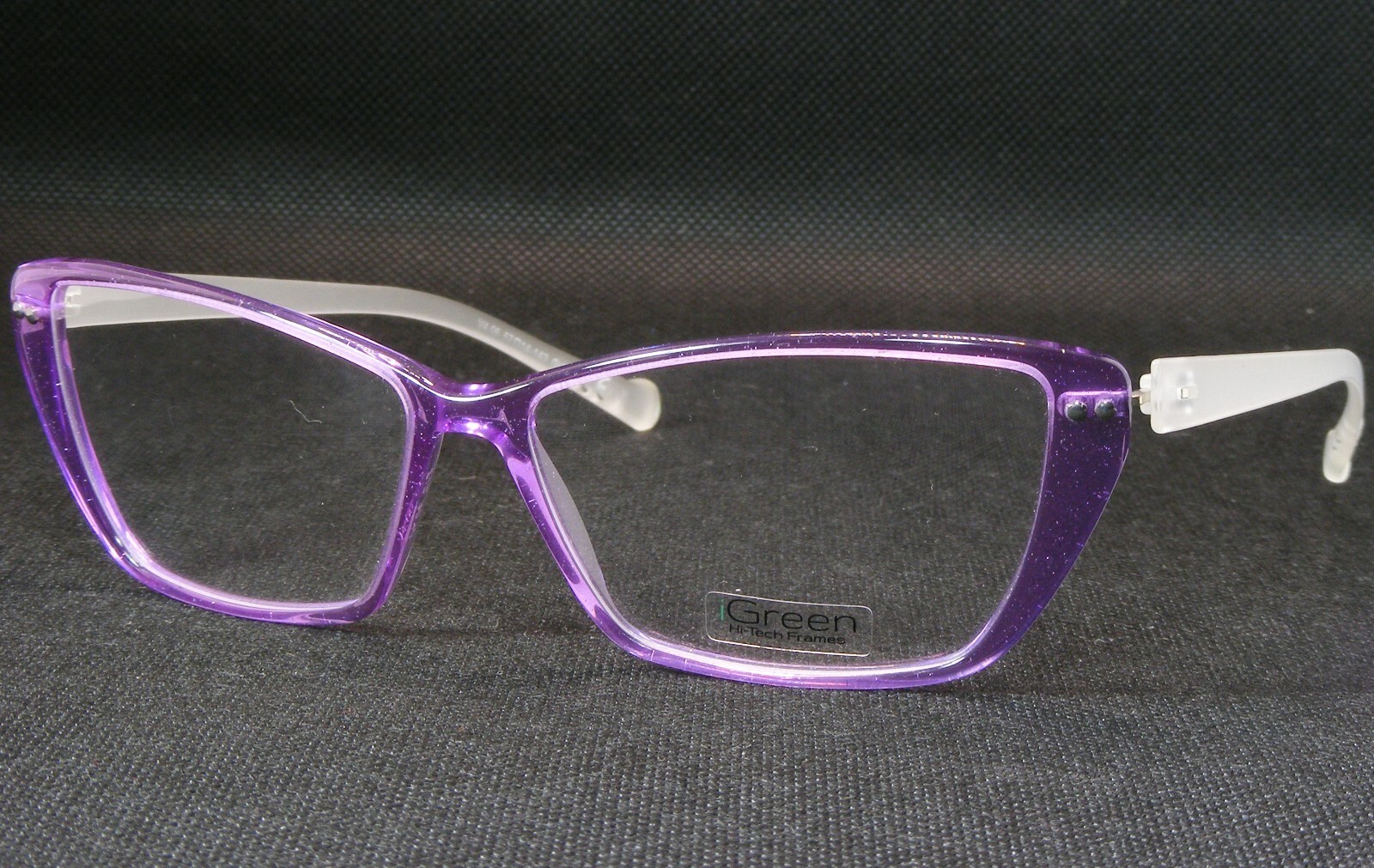 iGreen V4.06 C.12 TRANSPARENT PURPLE EYEGLASSES GLASSES Hi-Tech 57-14-14... - $113.11