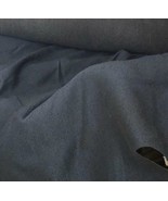 CANVAS FABRIC WITH LIGHT FLANNEL BACKING COLOR NAVY BLUE 57&quot; WIDE BY THE... - £2.35 GBP