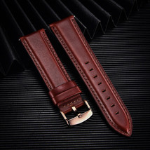 18mm Dark Red Genuine Cowhide Top Grain Leather Premium Watchband/Strap - £11.70 GBP
