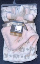 Blankets and Beyond 2pc Gift Set Baby Blanket &amp; Plush Elephant Nunu Love... - £30.24 GBP